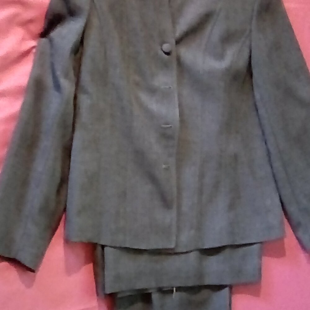 Worthington Sz 10 Blue-Gray Suit:  Jacket, Skirt and Pants